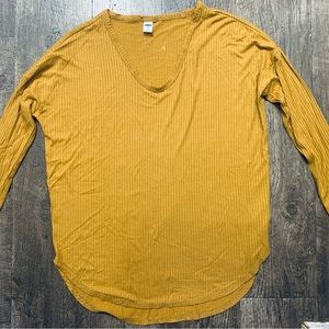 Old Navy small mustard color long sleeve shirt